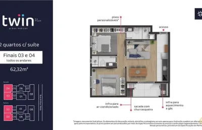 Twin urban habitat - apartamento à venda no bairro portão - curitiba/pr