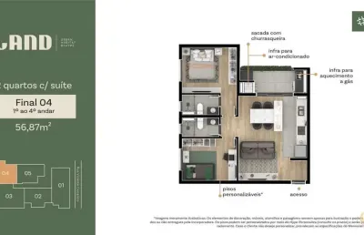 Land urban habitat - apartamento à venda no bairro boa vista - curitiba/pr