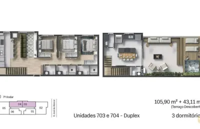 Galeria hype casa nativa - apartamento à venda no bairro juvevê - curitiba/pr