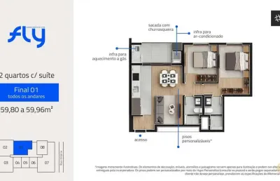 Fly urban habitat - apartamento à venda no bairro cabral - curitiba/pr