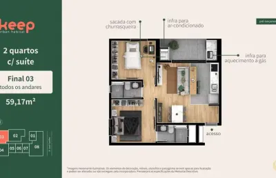 Keep urban habitat - apartamento à venda no bairro água verde - curitiba/pr