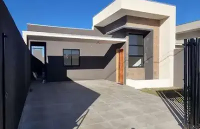Casa térrea com piscina em cara cara, ponta grossa/pr