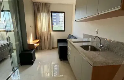 Apartamento studio para venda no hause espatódia mobiliado com infraestrutura 1 vaga de garagem no caminho das árvores