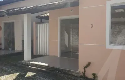 Casa em condomínio com 2 quartos e 1 suíte 1 vaga de garagem portão eletrônico área em lauro de freitas no condomínio paraíso residencial para venda