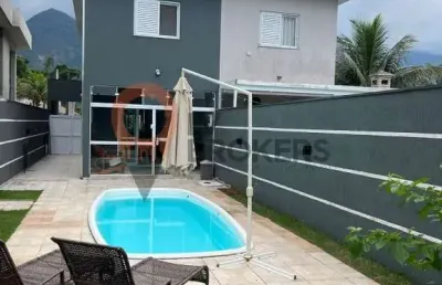Sobrado a venda morada da praia porteira fechada 3 quartos 1 suite piscina - oportunidade -  bertioga