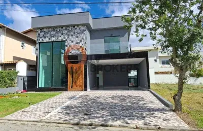 Espetacular casa em condomínio à venda em mogi das cruzes - condominio veredas 3 suítes
