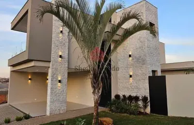 Casa térrea à venda em condomínio de alto padrão, com mezanino, gourmet e piscina, ondas, piracicab
