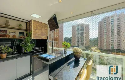 Apartamento com 3 dormitórios à venda, 136 m² por r$ 1.899.000,00 - centro empresarial tamboré - santana de parnaíba/sp