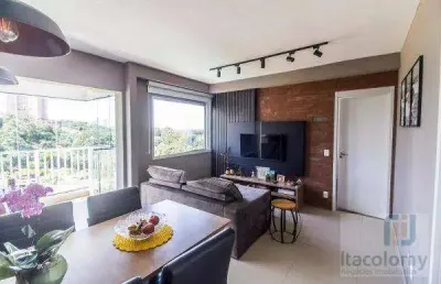Apartamento com 1 dormitório à venda, 53 m² por r$ 670.000 - cond acqua park resort -alphaville- barueri/sp