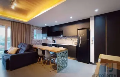 Apartamento mobiliado para locação no novare, alphaville