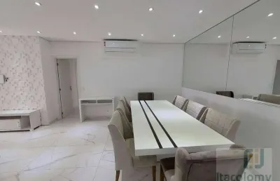 Apartamento com 3 dormitórios para alugar, 112 m² por r$ 12.100/mês - edifício present - alphaville -barueri/sp