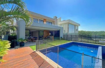 Casa com 4 dormitórios à venda, 445 m² por r$ 6.400.000 - gênesis 2 - alphaville - santana de parnaíba/sp