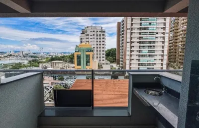 Apartamento mobiliado 2 quartos | vista panorâmica | centro de florianópolis