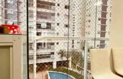 Apartamento sacada gourmet com 2 dormitórios, 2 suítes e 2 vagas no espaço cerâmica a venda