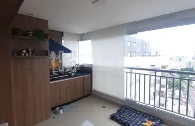Apartamento com 03 suites, varanda gourmet com churrasqueira e 02 vagas paralelas - santo andré