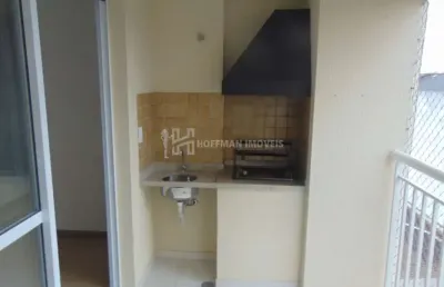 Apartamento de 70m² com 02 dormitórios, 01 suite, varanda gourmet e 01 vaga no bairro fundação - scs