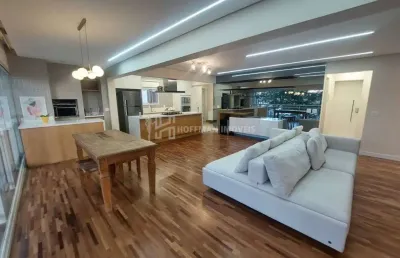 Lindo apartamento mobiliado para locaçã0o com 135 m² sendo 3 suítes - cerâmica