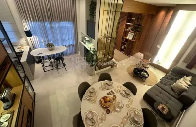 Apartamento cobertura penthouse com 120m², churrasqueira, hidromassagem.