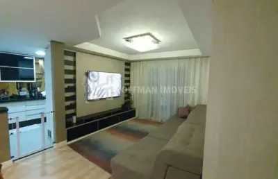 Apartamento à venda com varanda gourmet, 03 dormitórios e 02 vagas no cerâmica