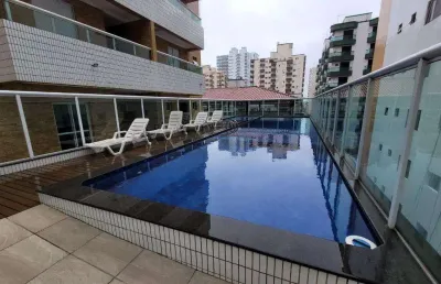 Apartamento para venda em praia grande, ocian, 2 dormitórios, 1 suíte, 2 banheiros, 1 vaga
