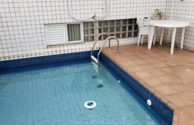 Cobertura para venda em praia grande, canto do forte, 3 dormitórios, 2 suítes, 3 banheiros, 2 vagas