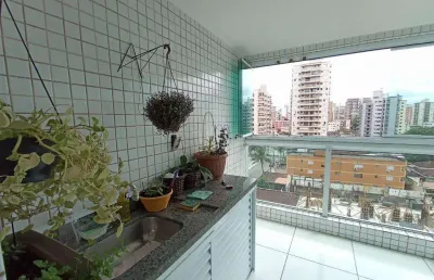 Apartamento para venda em praia grande, tupi, 2 dormitórios, 1 suíte, 1 banheiro, 1 vaga