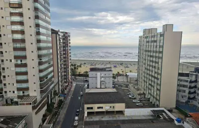 Cobertura para venda em praia grande, vila guilhermina, 3 dormitórios, 3 suítes, 5 banheiros, 2 vagas