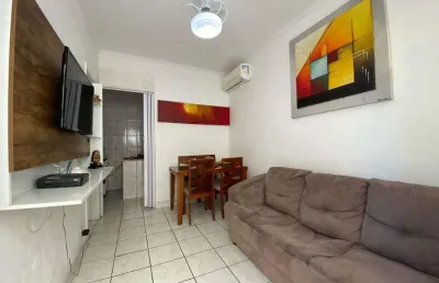 Apartamento para venda em praia grande, canto do forte, 1 dormitório, 1 banheiro, 1 vaga
