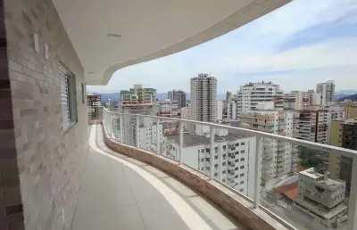Apartamento para venda em praia grande, vila guilhermina, 3 dormitórios, 3 suítes, 4 banheiros, 2 vagas