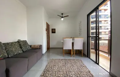 Apartamento para venda em praia grande, vila guilhermina, 1 dormitório, 1 banheiro, 1 vaga