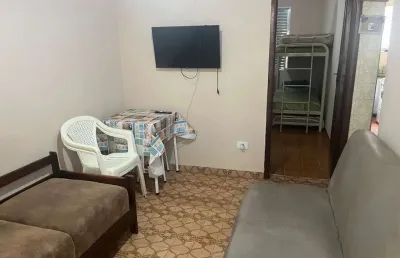 Apartamento para locação em praia grande, boqueirão, 1 dormitório, 1 banheiro, 1 vaga