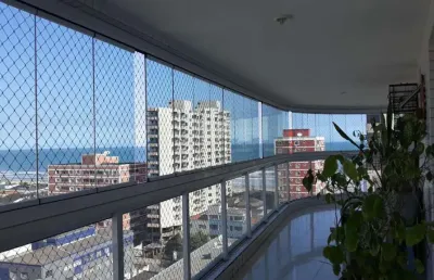 Apartamento para venda em praia grande, tupi, 3 dormitórios, 3 suítes, 5 banheiros, 2 vagas