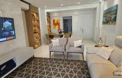 Apartamento para venda em praia grande, canto do forte, 3 dormitórios, 2 suítes, 3 banheiros, 2 vagas