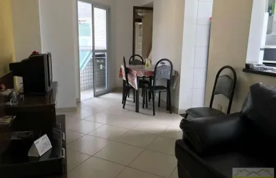 Apartamento para venda em praia grande, canto do forte, 1 dormitório, 1 banheiro, 1 vaga