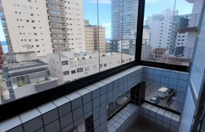 Apartamento para locação em praia grande, aviação, 2 dormitórios, 1 banheiro, 1 vaga