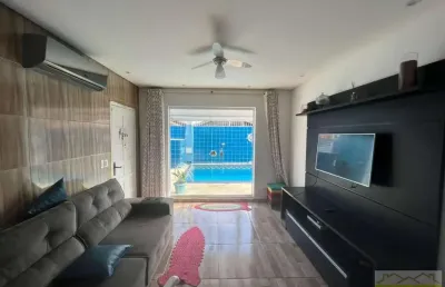 Casa para venda em praia grande, maracanã, 3 dormitórios, 1 suíte, 3 banheiros, 3 vagas