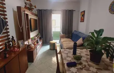 Apartamento para venda em praia grande, canto do forte, 1 dormitório, 1 suíte, 2 banheiros, 1 vaga