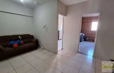 Kitnet para locação em praia grande, canto do forte, 1 dormitório, 1 banheiro, 1 vaga