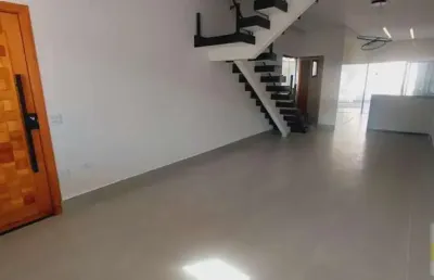 Sobrado para venda em praia grande, guilhermina, 3 dormitórios, 3 suítes, 4 banheiros, 2 vagas