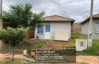 Casa para venda em bauru, vargem limpa ii, 2 dormitórios, 1 banheiro, 2 vagas