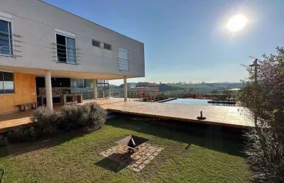 Casa com 4 dormitórios à venda, 483 m² por r$ 4.250.000,00 - condomínio aguas claras - piracaia/sp