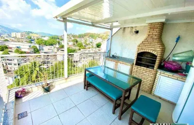 Cobertura com 3 quartos à venda, 130 m² por r$ 550.000 - vila valqueire - rio de janeiro/rj