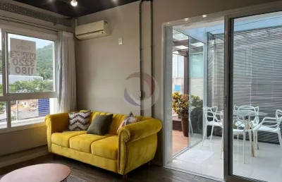 Cobertura com 1 quarto para alugar na rua das piraúnas, 1644, jurerê, florianópolis por r$ 5.500