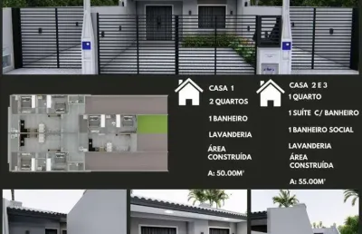 Casa geminada com 2 quartos e fácil acesso à br-101