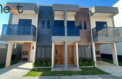 Sobrado com 3 dormitórios à venda, 100 m² por r$ 790.000,00 - gravatá - navegantes/sc