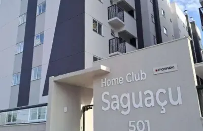 Apartamento no saguaçú com 2 quartos para venda/locação, 66 m²