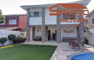 Casa em condomínio fechado com 4 quartos à venda no buraquinho, lauro de freitas  por r$ 1.200.000