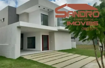 Casa em condomínio fechado com 4 quartos à venda no centro, camaçari  por r$ 980.000