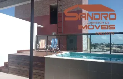 Cobertura com 3 quartos à venda no buraquinho, lauro de freitas  por r$ 580.000
