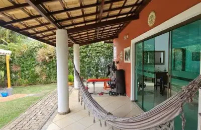 Casa em condomínio fechado com 5 quartos à venda no abrantes, camaçari  por r$ 1.695.000